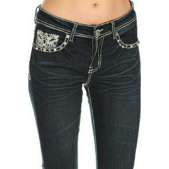 1SIZE 8 LEFT Evelyn Denim Jeans - Picture 2 of 2