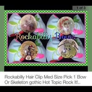 Hair clips 1 gothic Punky trendy medium homemade