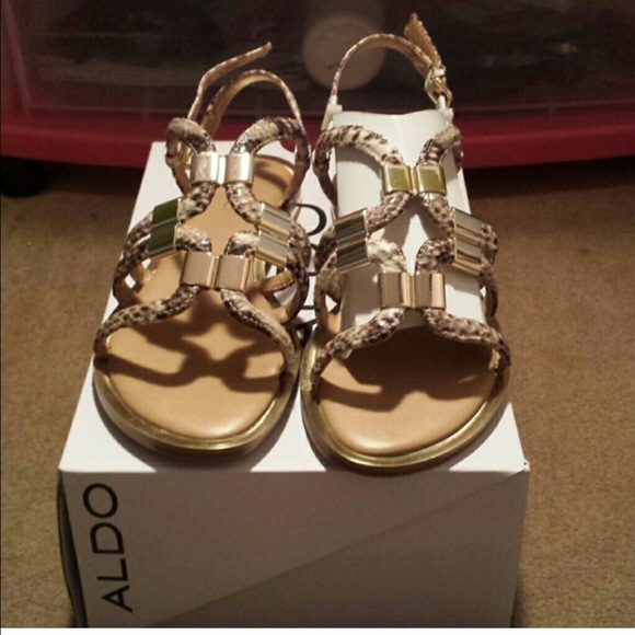 Snake skin sandals
