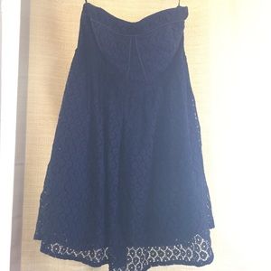 Navy strapless dress💃🏻