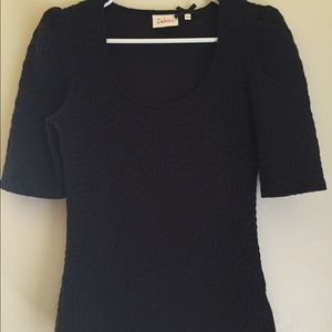 deletta // black athlone top // size XS