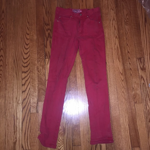Red Trash and Vaudeville Skinny Jeans