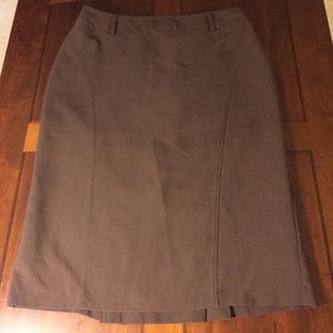 brown pencil skirt