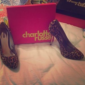 Charlotte Russe heels. Never been worn. Size 10.