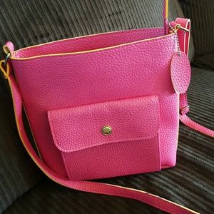 Lowest price!! !  MSC hot pink  cute crossbody!!