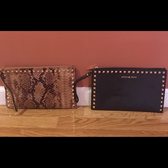 2 Michael Kors clutch handbags