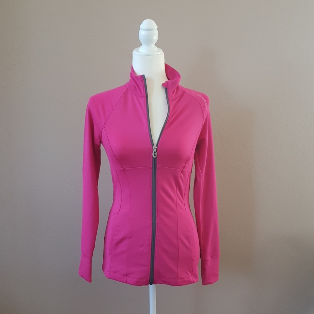 Under Armour Hot Pink Jacket. Size XS