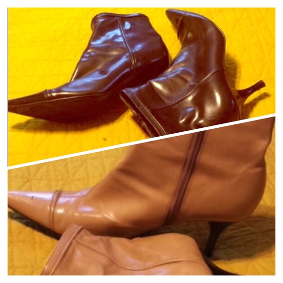 2 pair ankle boots 8.5