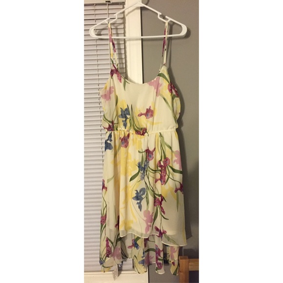 Floral hi low dress