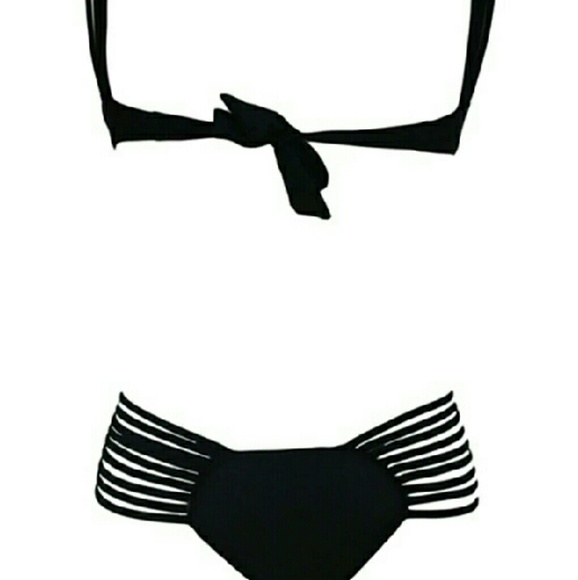 Sexy One piece Bathing Suit Women Black Swimsuit P - Picture 3 of 6