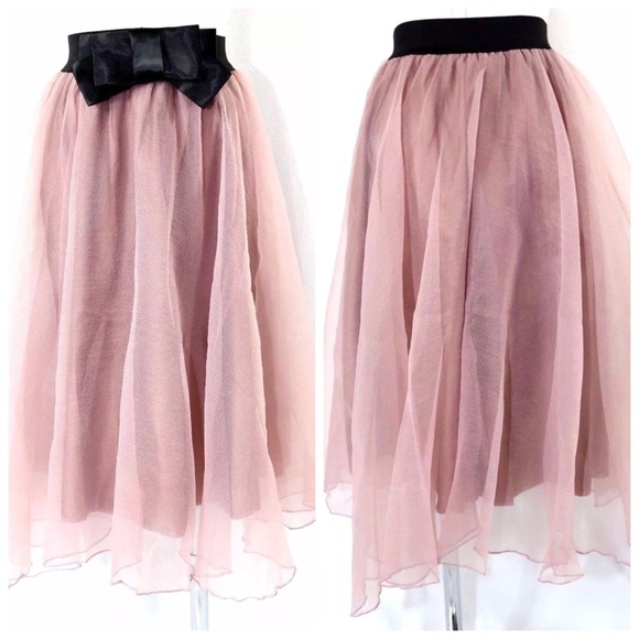 Tulle Organza Bow Skirt - Picture 3 of 4