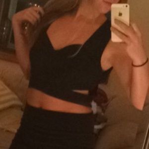 Kendall and Kylie crop top, black