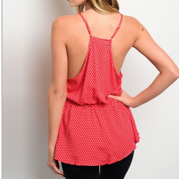 Red Polka Dot Tank - Picture 2 of 3