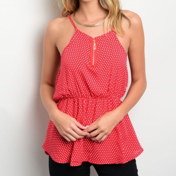 Red Polka Dot Tank - Picture 3 of 3