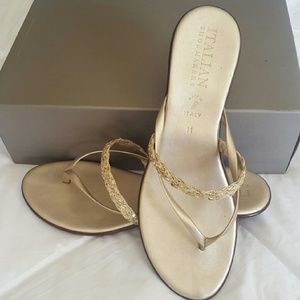 Gold sandals