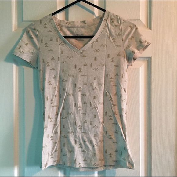 Patterned V-Neck