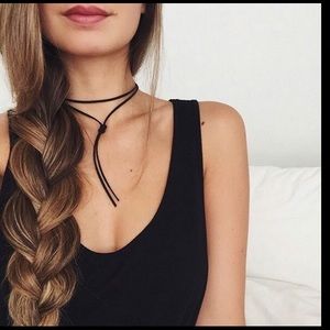 Suede necklace wrap!!!! Very trendy