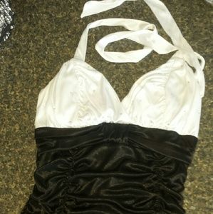 Rouched mini dress (sz. M)