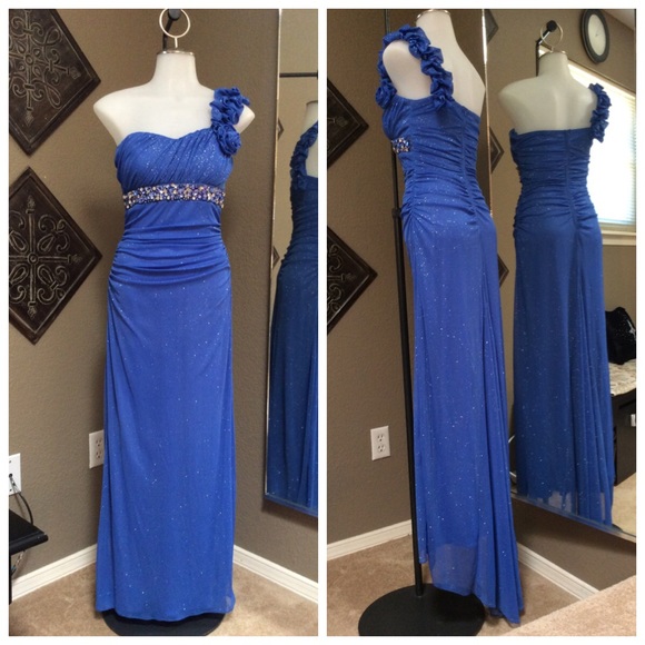 Jodi Kristopher Periwinkle Formal Dress