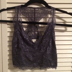 LA hearts grey bralette