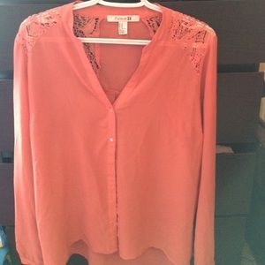 Forever 21 Sheer Loose Top