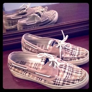 Plaids sperrys top sider