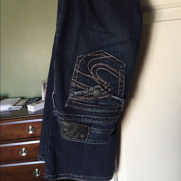 silver jeans