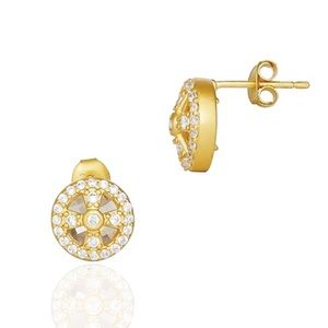 Frieda Rothman Clover Cage earrings