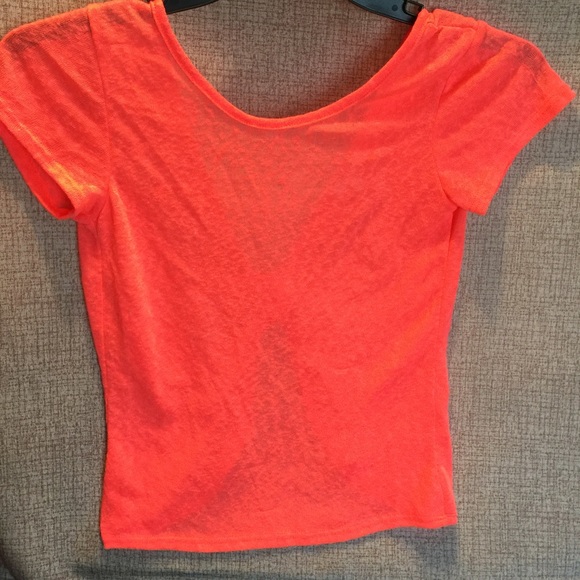 Neon orange top