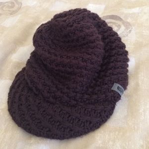 North Face Chunky Knit Visor Beanie