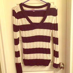 Arizona Jean Co. Striped Cableknit