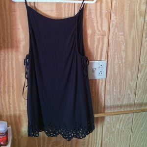 Black mini dress