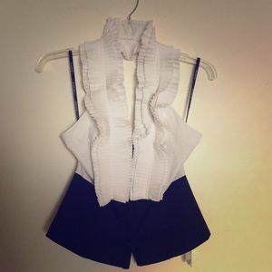 Madeline ruffle vest