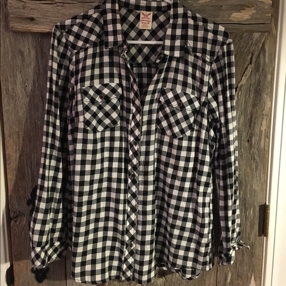 Gingham flannel