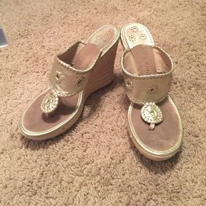 8.5 platinum Jack Roger Wedges