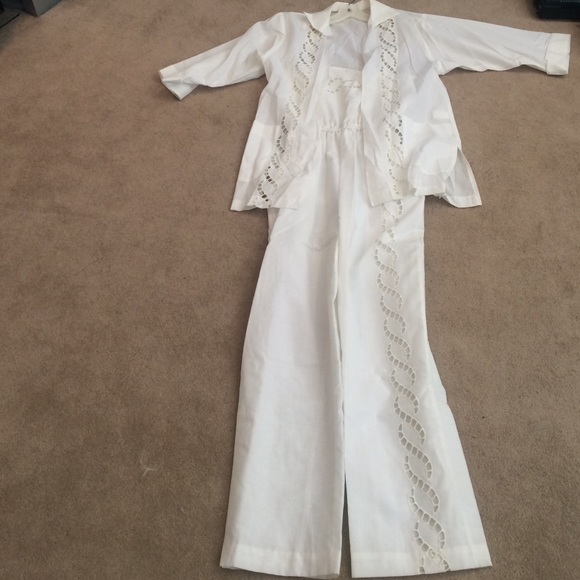 White Detailed size small jumper with Jacket.