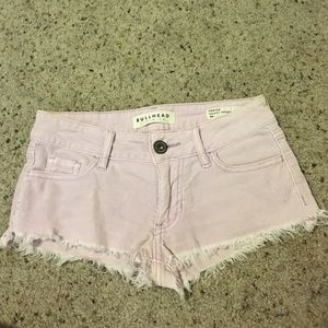 Lavender Frayed shorts