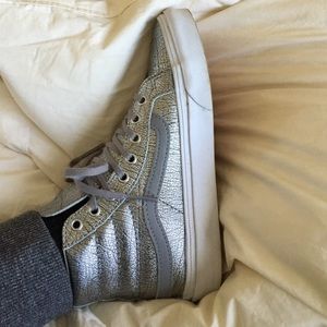 Silver Metallic Sk8 Hi