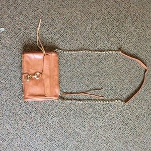 Brown Rebecca Minkoff mini Mac purse