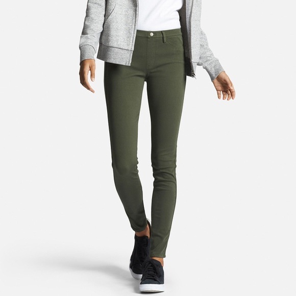 army green jeggings womens
