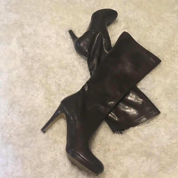 SOLD Franco Sarto Tall Boot (Brown) - Picture 4 of 4