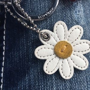 Coach flower key chain