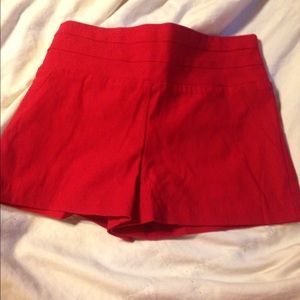 Red shorts