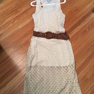 Cream lace dress