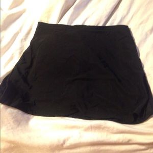 Black stretchy skort