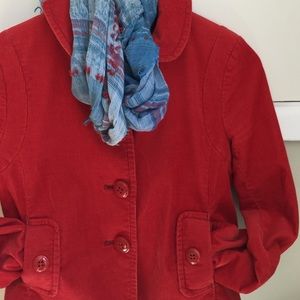 JCrew Red Corduroy Jacket