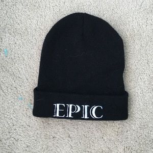 Black "epic" beanie