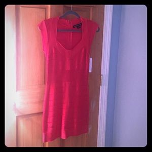 Size 6 red French Connection bandage dress