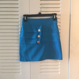 Blue Buttons skirt