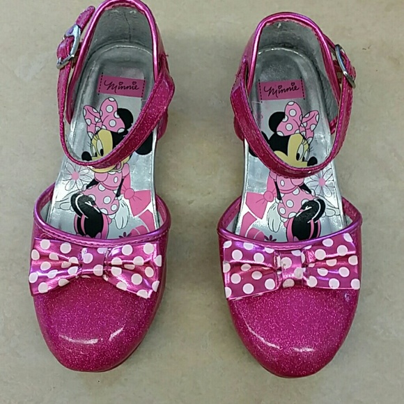 Girls Glitter Minnie Shoes